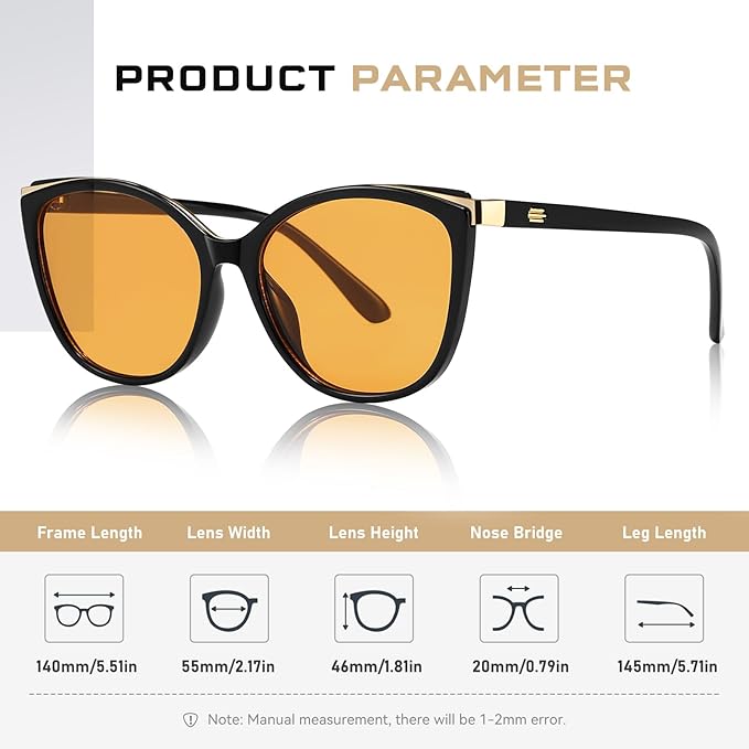 Trendy Cat Eye Sunglasses for Women Fashion Cateye UV400 Protection Glasses CL22017