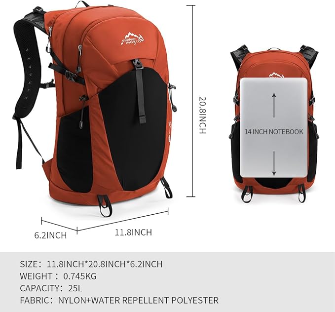 Hiking Hydration Backpack with 3l Water Bladder for Women and Men 25L Water Backpack for Hiking, Cycling, Climbing, Camping