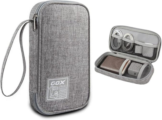 GOX Electronic Cable Organizer Travel Case Tech Pouch