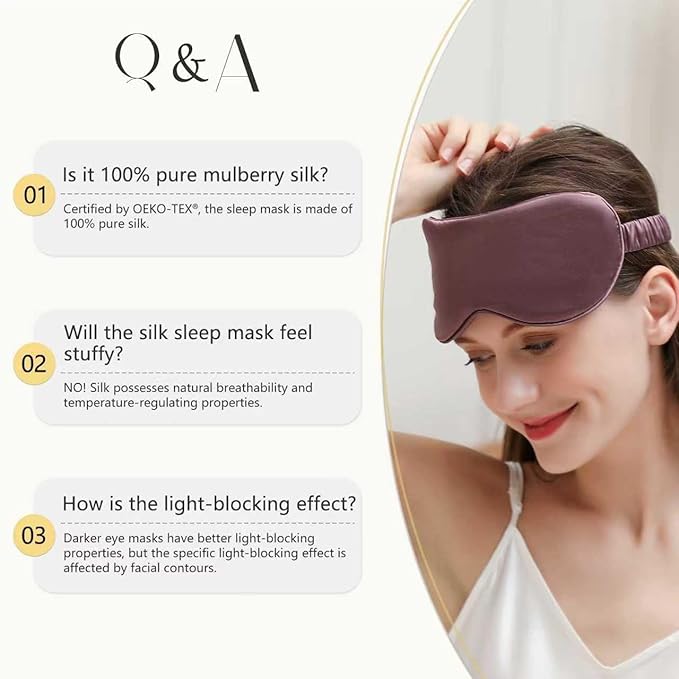 ZIMASILK Adjustable 100% 22 Momme Mulberry Silk Sleep Mask for Sleeping, Filled with Premium Mulberry Silk, Softest & Breathable Eye Sleeping Mask (Leopard-Black Golden)