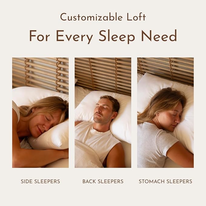 Little Sleepy Head King Pillow for Sleeping – Adjustable Loft Bed Pillow with Hypoallergenic Down-Like Fill, Hotel Quality Comfort, Soft or Firm Support – King Size Pillow 1 Pack, 20x36