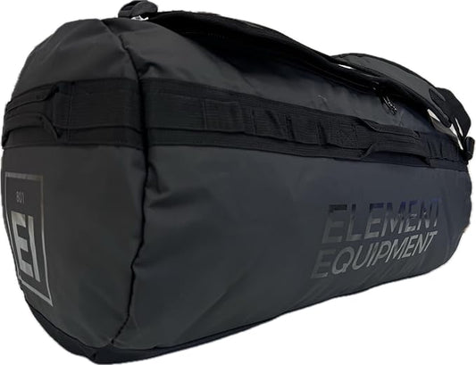 Element Equipment Trailhead Duffel Bag Shoulder Straps Waterproof Black/Black Medium