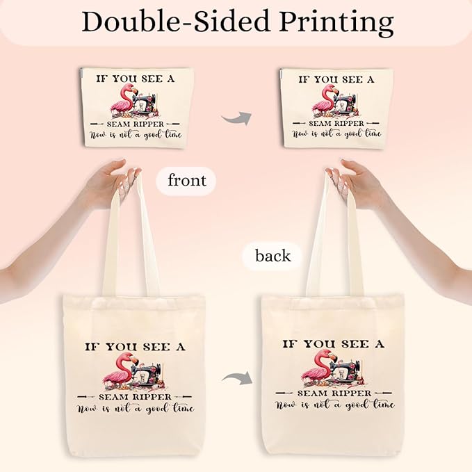 Writer Sewing Doctor Seam Principa Cosmetic Makeup Bag Beach Canvas Tote Bag for Women Girls Christmas Birthday