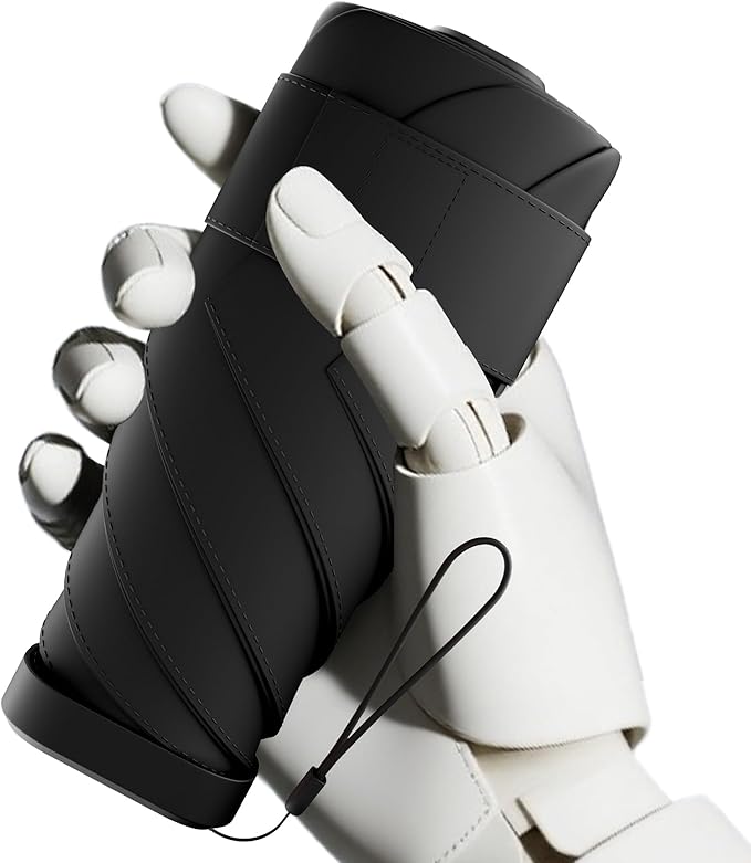 Windproof Mini Travel Folding Umbrella - UPF 50+ Sun & Rain Protection, Small Compact Lightweight Design Fits in Pocket or Bag, Eco-Friendly Fabric Wallet Umbrella for Commuter, Men Women Boys Girls