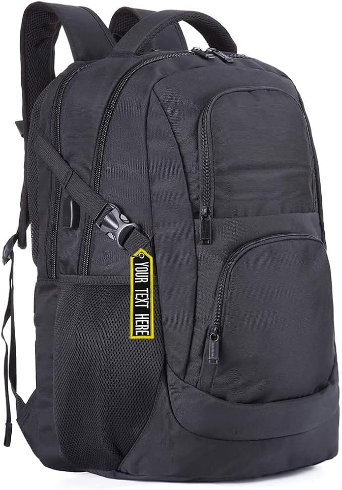 silkmilk Personalized Luggage Tag, Customized Travel Suitcases Labels Tags with Stainless Steel Loop for Luggage ,Crate ,Belt ,Key for Men Women Kids Girls Travel