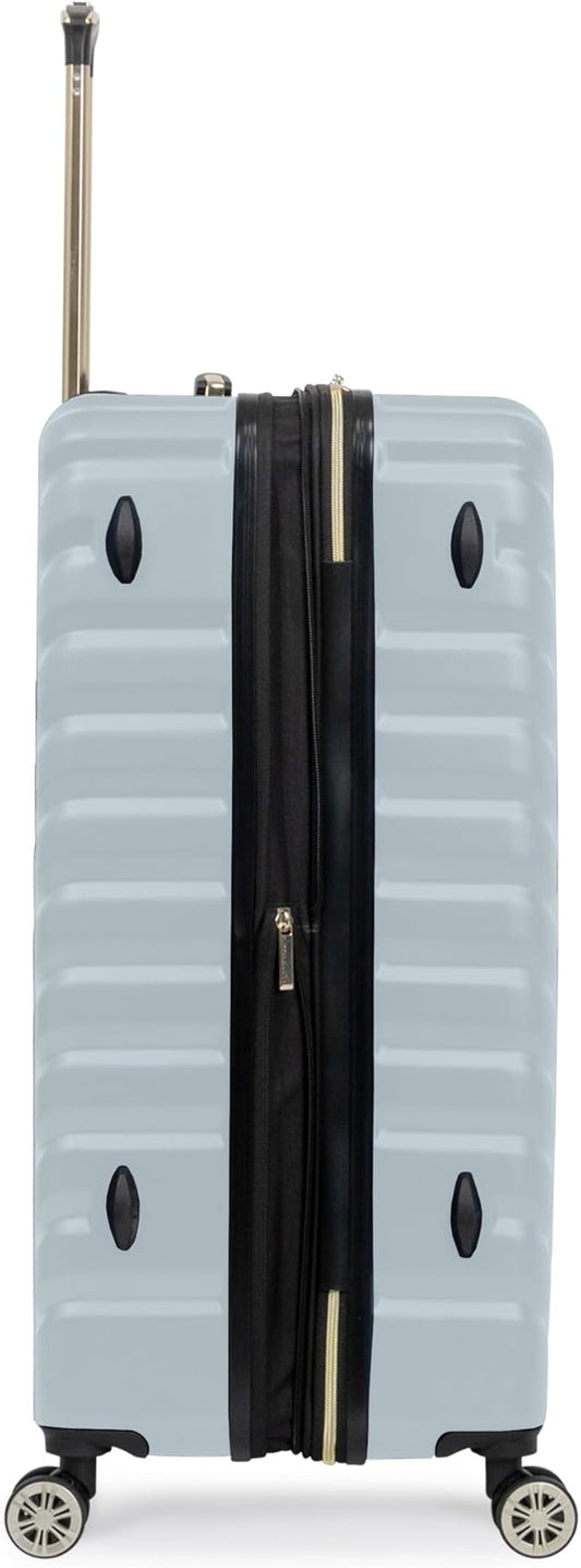 Kenneth Cole REACTION Women's Madison Square Hardside Chevron Expandable Luggage, Slate, 28-Inch Checked