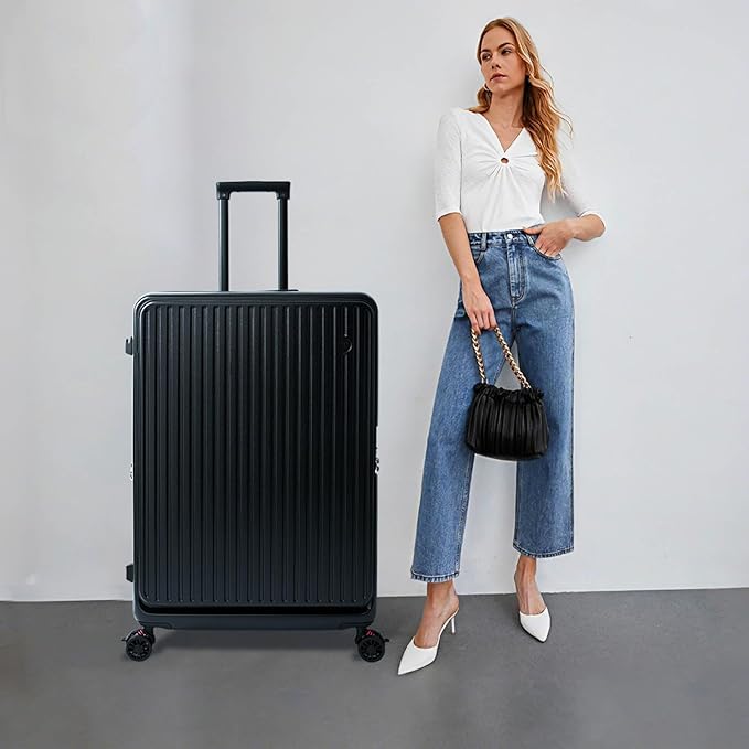 Azalitch large suitcases with wheels, 28 inch luggage with spinner wheels, Checked Luggage with Spinner wheels, Hard Shell Top-open Design Expandable Large Luggage