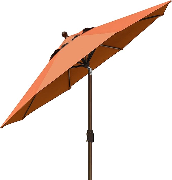 EliteShade USA 10-Year-Non-Fading 9Ft Market Umbrella Patio Umbrella Outdoor Table Umbrella with Ventilation, Rust