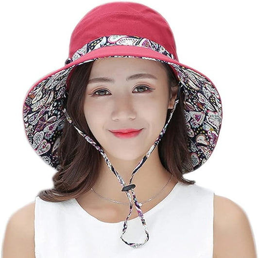 Outdoor UV Sun Protection Waterproof Breathable Face Neck Flap Cover Folding Sun Hat for Men/Women
