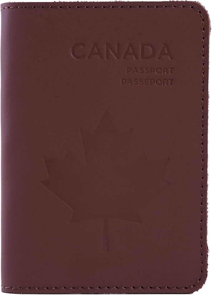 INCARNE Passport Cover - Travel Passport Wallet - Leather Passport Holder for Men Women Family with Card Slots & Note Compartmen - Sleeve Protector - Genuine Leather - Classic Brown