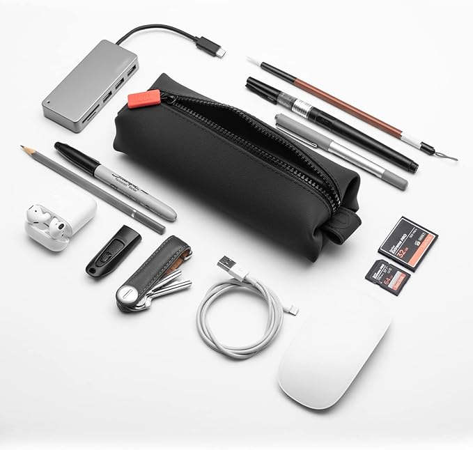 TOOLETRIES The Koby Mini Kit - Silicone Toiletry Organizer, Bathroom Travel Bag - Features Heavy-Duty Zipper, Leak Resistance, Easy to Clean - Charcoal