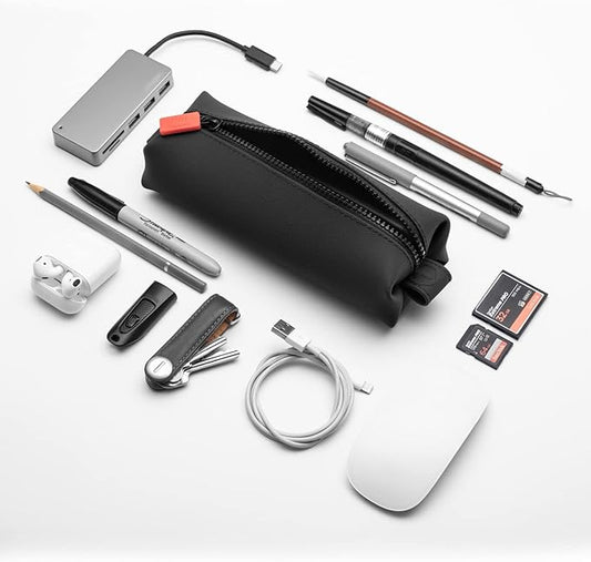 TOOLETRIES The Koby Mini Kit - Silicone Toiletry Organizer, Bathroom Travel Bag - Features Heavy-Duty Zipper, Leak Resistance, Easy to Clean - Charcoal