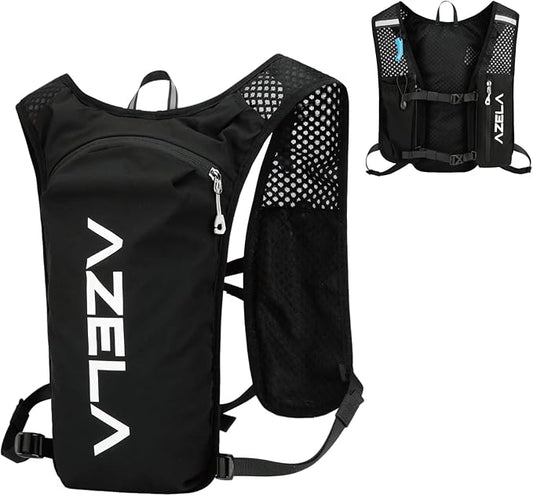 YAPJEB Lightweight Hydration Pack Backpack Vest, Optional 1.5L 2L BPA Free Water Bladder - Leakproof Breathable for Men Women Running Hiking Cycling Marathon