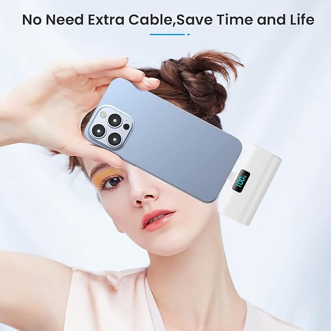 Mini Portable Charger for iPhone 17/16,Upgraded 5500mAh PD USB C Power Bank,Travel Essentials Pocket Phone Charger Battery Pack for iPhone 17/17 Pro Max/16/16 Pro/15 Series,Samsung Galaxy Android etc