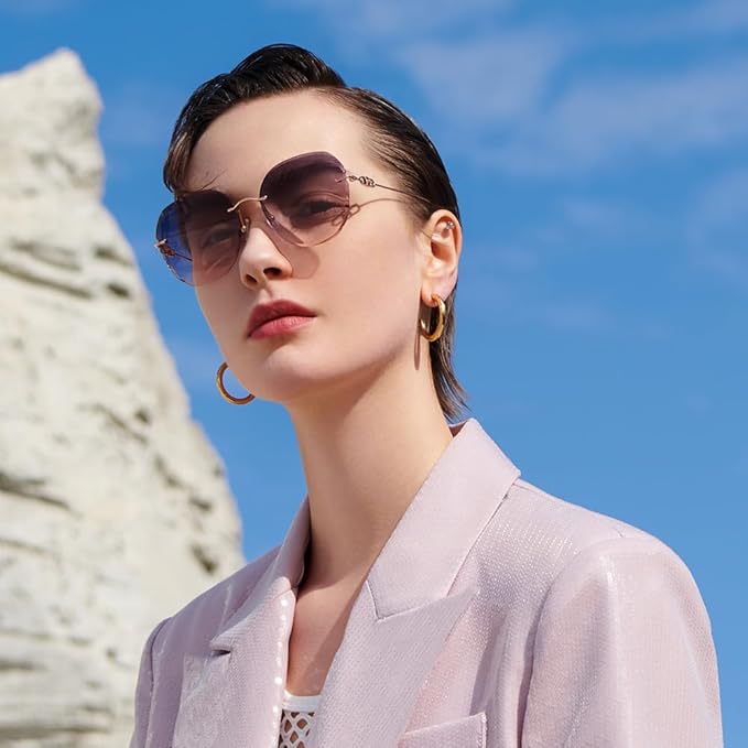 BOLON Women Lady Elegant Oversized Trendy Sunglasses, Exclusive Eyewear Brand of EssilorLuxottica