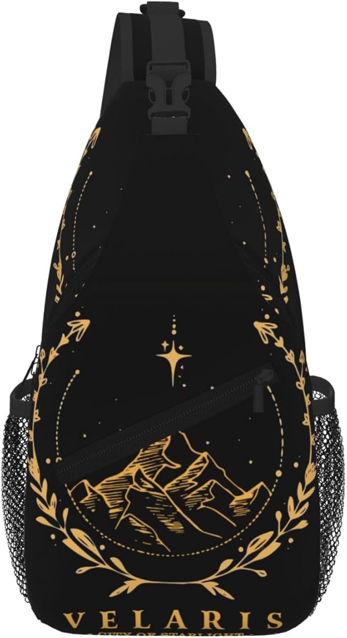 Velaris City Of Starlight Crossbody Bag Trendy Sling Bag Bakpack Casual Chest Bags Daypack For Hiking Walking Travel Running(7)