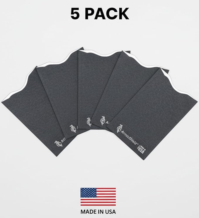 Semper Paratus Gear RFID Blocking Credit Card Sleeves Protectors TYVEK 100% MADE IN USA - For Travel wallet, pocket or purse. Safeguard against identity theft (GRAY-5PACK)