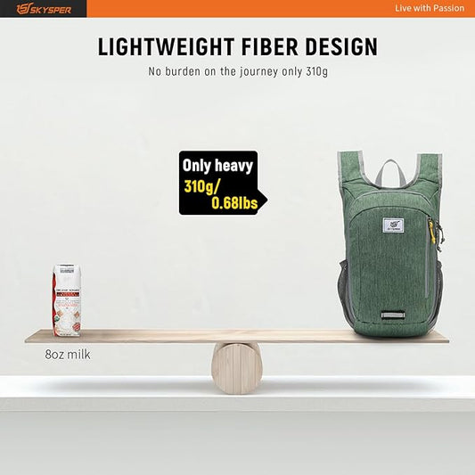 SKYSPER Small Daypack 10L/15L/20L Hiking Backpack Packable Lightweight Travel Day Pack for Women Men