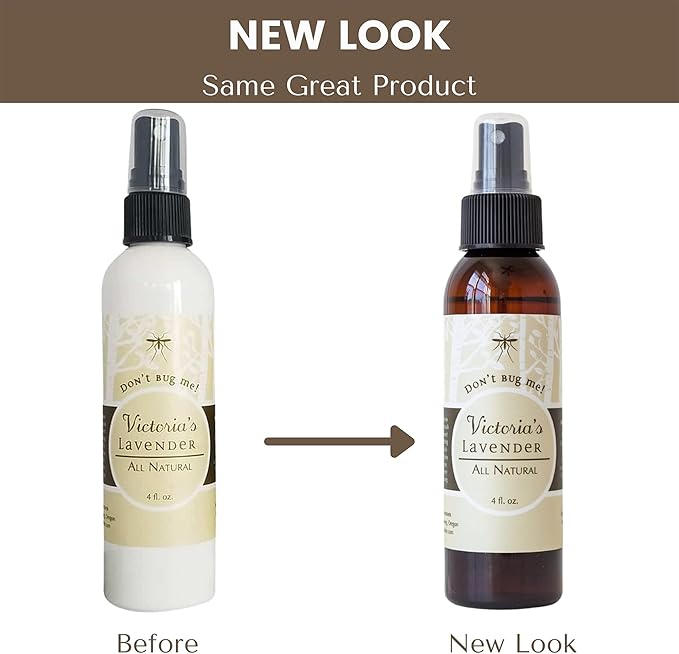 Victoria's Lavender Don’t Bug Me Natural Bug Spray for Kids, Men & Women – DEET Free Insect Spray with Essential Oils, Aloe Vera & Eucalyptus for Outdoor & Indoor, Made in USA – 2 Pack (4 Fl Oz)