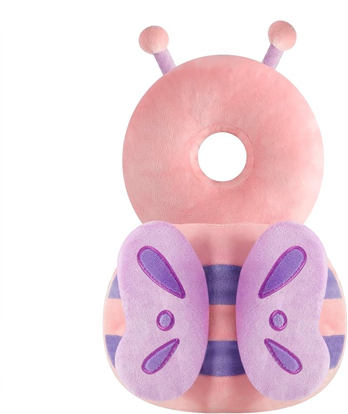 PandaEar Baby Head Protection Backpack with 2 Baby Knee Pads for Walking & Crawling, Toddler Walking Head Protector, Adjustable Head Protector Pad Safety Cushion