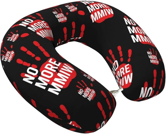 Travel Pillow for Boys and Girls, Comfortable Neck Chin Head Support Cushion No More Mmiw Red Black, Comfortable for Airplanes Car Sleeping Rest