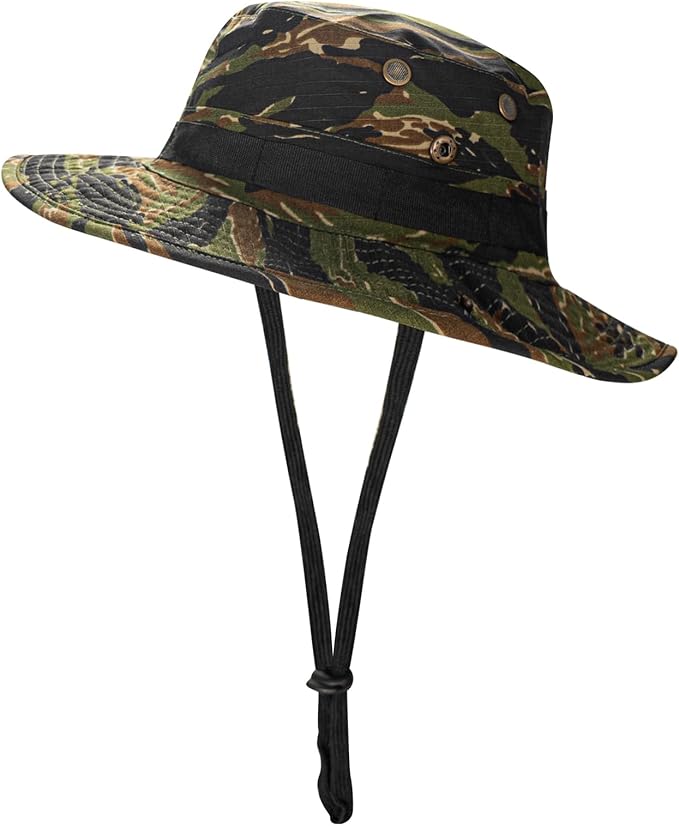 Sun Hats for Men Women Boonie Hat UPF 50+ Bucket Hat Wide Brim UV Protection Fishing Hiking Safari Outdoor Hats