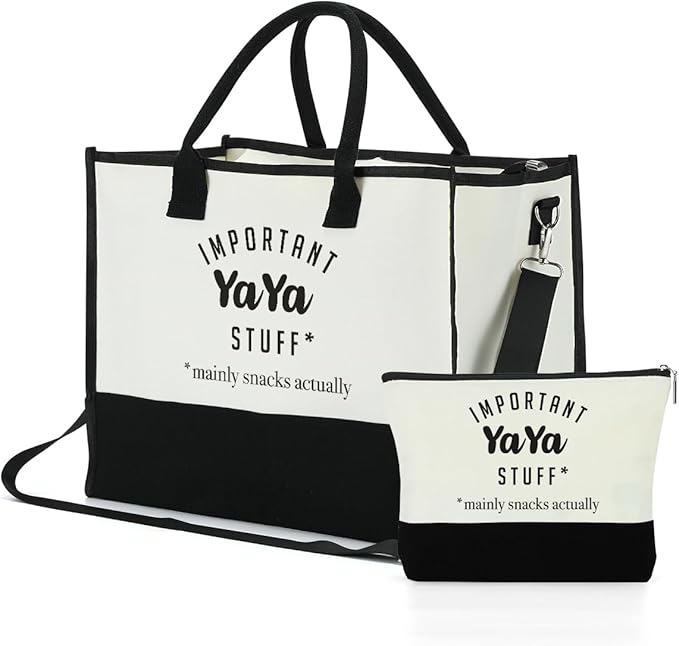 FORBIDDEN PAPER Mothers Day Grandma Mimi Yaya Retirement Dance Aunt Travel Book Witchy Gifts for Women Tote Bag & Makeup Bag