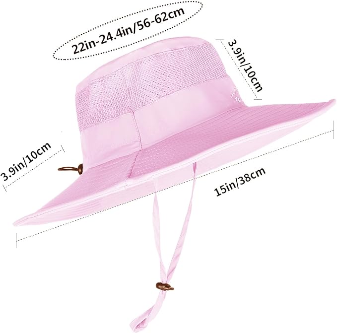 Sun Hats for Men Women Fishing Hat UPF 50+ Breathable Wide Brim Summer UV Protection Hat