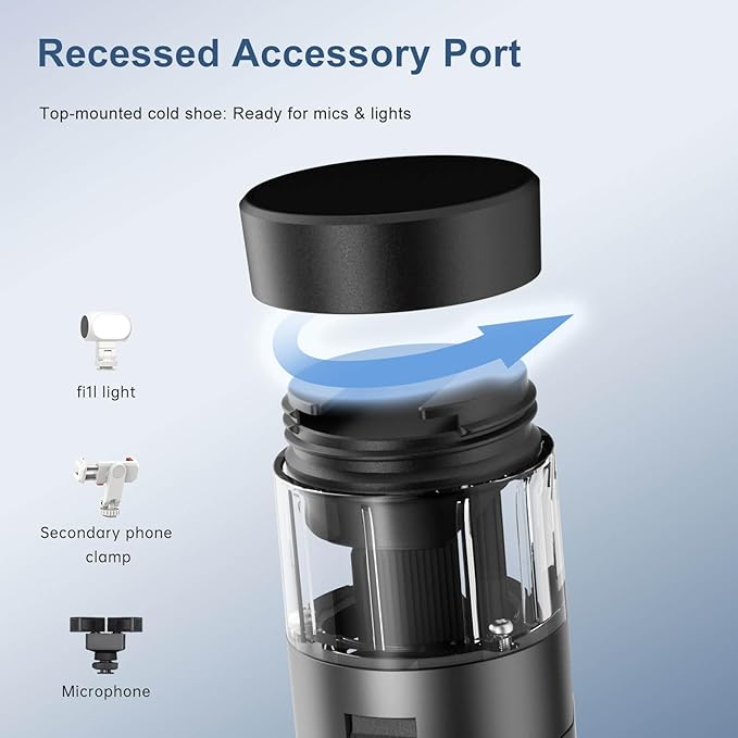 66" Automatic Phone Tripod Stand with Remote, Cell Phone Tripod for iPhone Video Recording & Live Streaming, Adjustable Selfie Stick Tripod for Content Creators, Vloggers (Black)