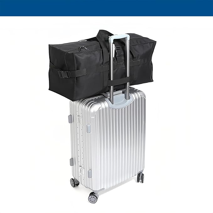 Arxus Large Duffel Bag, Waterproof Carry on Weekend Overnight Storage Bag over Luggage for Airline, Travel, Camping, Moving