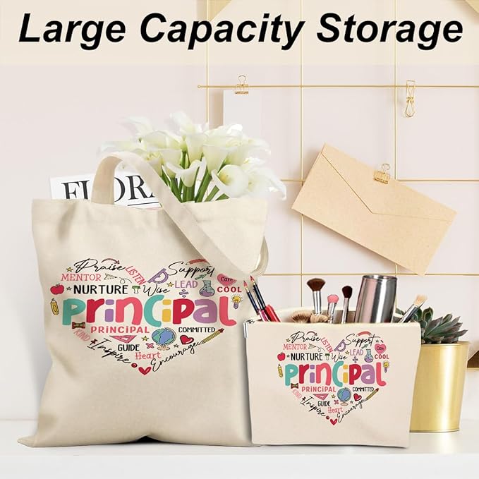 Writer Sewing Doctor Seam Principa Cosmetic Makeup Bag Beach Canvas Tote Bag for Women Girls Christmas Birthday