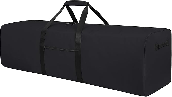 Urbanstand 48 Inch Travel Duffle Bag Extra Large Sport Equipment Duffel Bags with 2-way Lockable Zippers (Black)