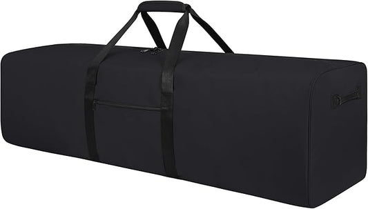Urbanstand 48 Inch Travel Duffle Bag Extra Large Sport Equipment Duffel Bags with 2-way Lockable Zippers (Black)