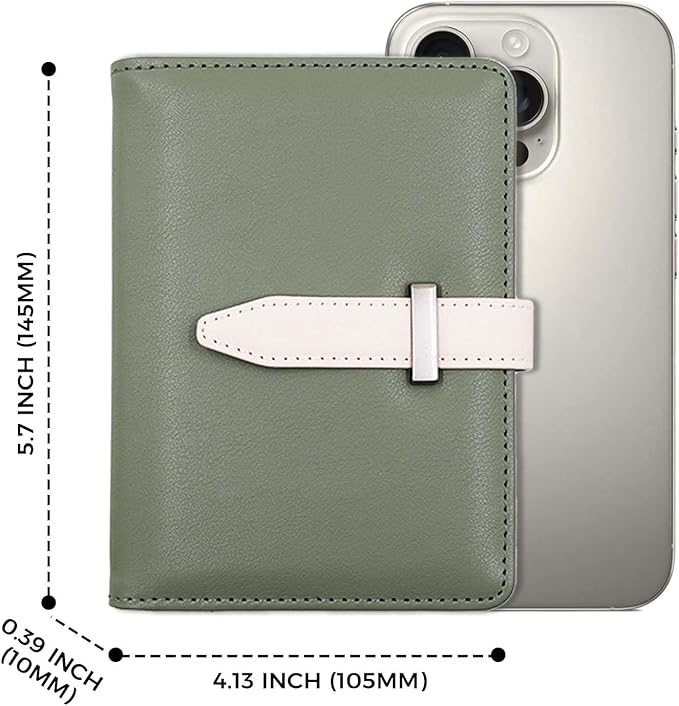 Passport Holder with Airtag for Women/Men,Airtag Passport Wallet for Travel,Cute Passport Holder Rfid Blocking,Travel Wallet for Cards Passport Cover Case (Green)