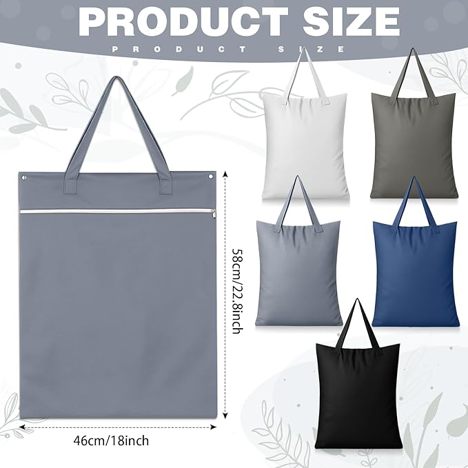 SATINIOR 5 Pcs Large Travel Laundry Bags with Handle Waterproof Washable Dirty Clothes Bags