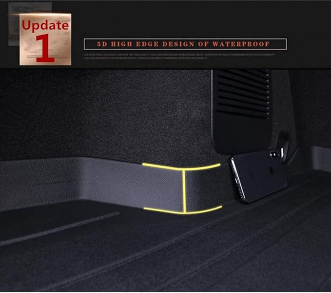 Forester Cargo Liner Compatible with 2014-2018 Subaru Forester，All Weather 3D Upgrade Modeling Black TPO Heavy-Duty Waterproof Rear Cargo Trunk Tray Floor Mats Protector