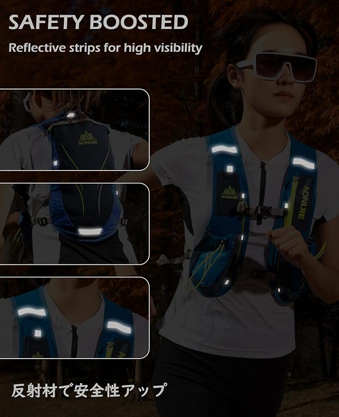 TRIWONDER Hydration Running Vest Backpack, Lightweight Water Pack for Men Women Hydration Backpack for Trail Race, Hiking, Cycling, Climbing, Camping, Jogging, Marathon