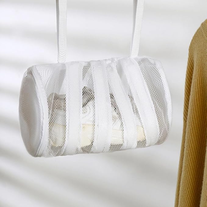 Garneck Shoe Laundry Bag Zippered Mesh Wash Bag for Shoes for Washing Machine Sneakers 3pcs Set Suitable for Machine Washing and Travel