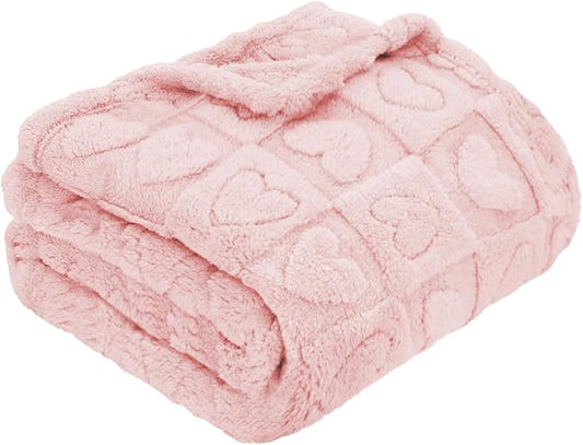 MACEVIA Small Fleece Blankets for Pets, Waterproof Dog Bed Cover Pet Blanket, Cat Blankets for Outdoor Cat Plush Pet Throws for Bed, Couch, Sofa, Travel ((24x29 Inch, Light Pinkt)