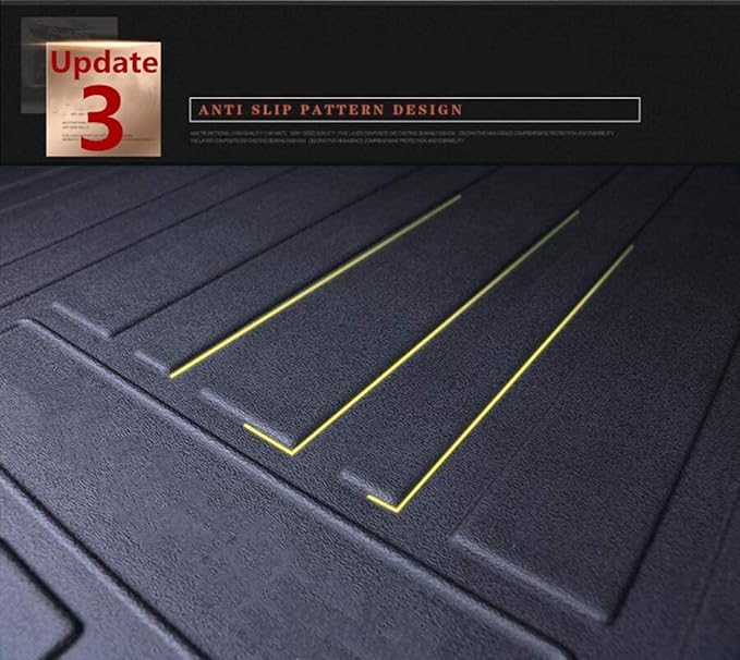 Forester Cargo Liner Compatible with 2014-2018 Subaru Forester，All Weather 3D Upgrade Modeling Black TPO Heavy-Duty Waterproof Rear Cargo Trunk Tray Floor Mats Protector