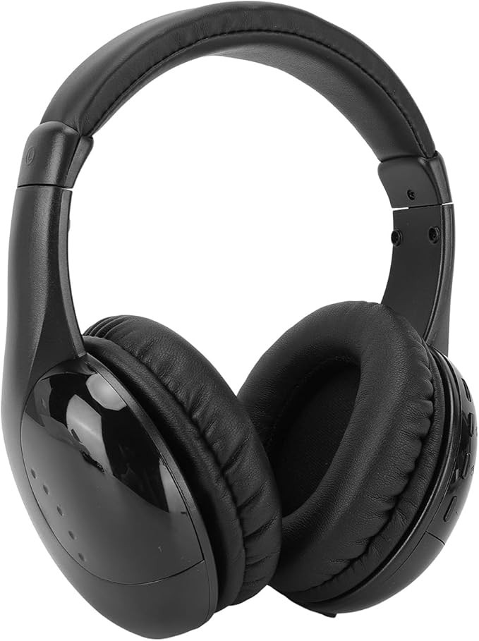 TV Wireless Headphones BT Headset Dual Mode Overear Headphones for Phone Computer DVD with Microphone for Clear Communication