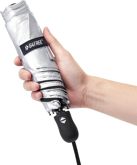 G4Free Mini Ultralight Umbrella UPF 50+ UV Protection Compact Lightweight Travel Umbrella Super Slim Small Portable Automatic Open and Close,40 Inch