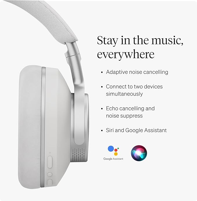 Cambridge Audio Melomania P100 SE Headphones - Bluetooth, Active Noise Cancelling with Hi-Fi Sound, 100 Hour Playback with User Replaceable Battery, Gaming Mode and Carry Case - White