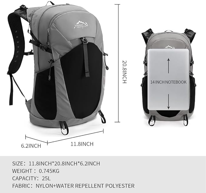 Hiking Hydration Backpack with 3l Water Bladder for Women and Men 25L Water Backpack for Hiking, Cycling, Climbing, Camping