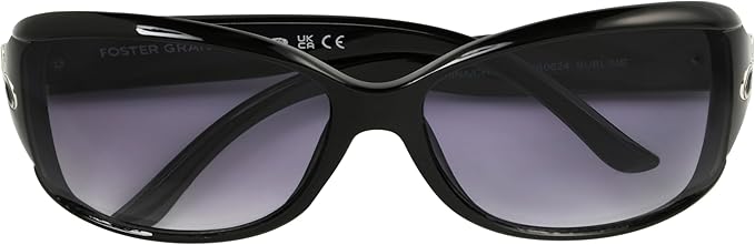 Foster Grant Womens Sublime Sunglasses, Black, 57mm US