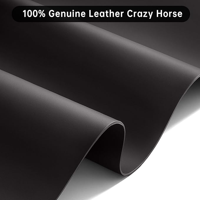 Travelambo Wallet for Men Real Leather Mens Bifold Wallet RFID Blocking - Thin & Stylish with ID Window in Gift Box (Crazy Horse, Coffee)