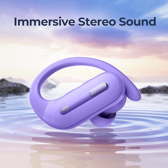 Active Noise Cancelling Wireless Earbuds Bluetooth Headphones 90 Hrs Playtime Ear Buds with Hi-Res Stereo Deep Bass Power Display Earphones with Earhooks Waterproof Transparency Headset for Sports/Gym