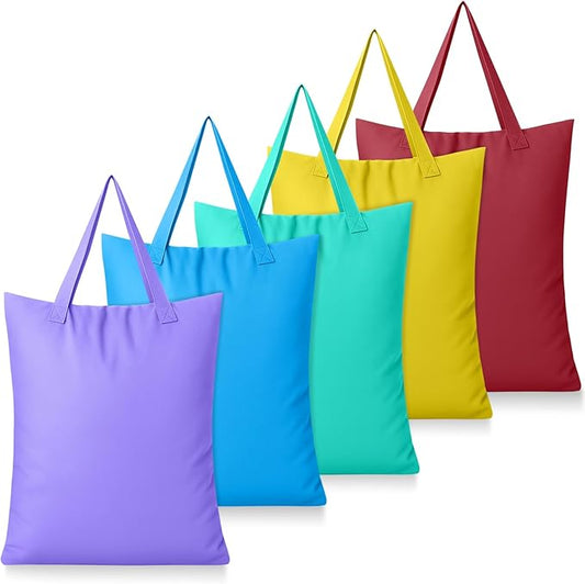 SATINIOR 5 Pcs Large Travel Laundry Bags with Handle Waterproof Washable Dirty Clothes Bags