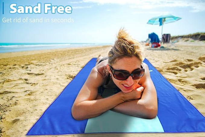 2 Pack Microfiber Lightweight Beach Towel 71"x32" Oversized Extra Large Thin Sand Free Towels Travel Swim Pool Yoga Gym Camping for Adults Women Men Beach Essentials Accessories Vacation Gift