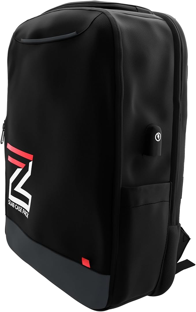Zion Cases Slab Case Backpack; Fits PSA, BGS, HGA, SGC, CSG Graded Card Slabs; Ideal Travel Storage Solution; (Black)